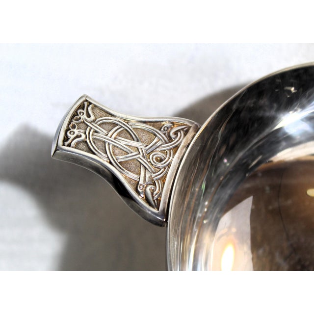 2000 - 2009 Vintage Silver-Plated Quaich by Mappin & Webb, 2000s For Sale - Image 5 of 8