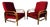 Mid-Century Art Deco Style Bentwood Lounge Chairs from Thonet Debrecen, 1960s, Set of 2 For Sale