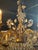 Metal Vintage French Bagues Crystal Flower Chandelier For Sale - Image 7 of 8