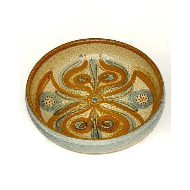Ceramic Large Danish Glazed Stoneware Bowl attributed to Noomi Backhausen for Søholm Keramik, 1970s For Sale - Image 7 of 7