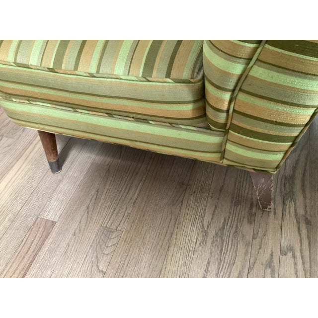 1960s Pair of Midcentury Modern Slipper Upholstered Chairs For Sale - Image 16 of 17