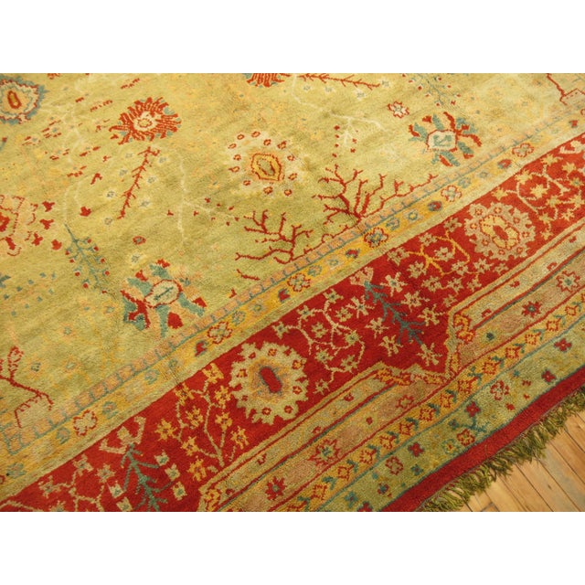 Contemporary Zabihi Collection Oversize Antique Turkish Oushak Rug - 10' x 19'2" For Sale - Image 3 of 12