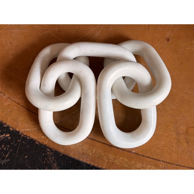 Mid 20th Century Vintage Italian Alabaster Chain For Sale - Image 5 of 6