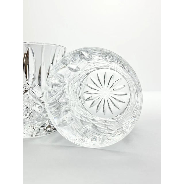 2010s Waterford (Marquis) “Markham” 4 Crystal Double Old Fashioned Glasses For Sale - Image 5 of 6