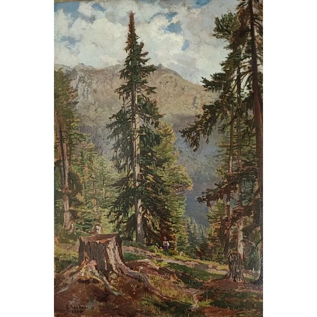 Eugène Etienne SORDET born 1836 in Geneva, died 1915 in Geneva. Work on paper mounted on cardboard This piece has an...