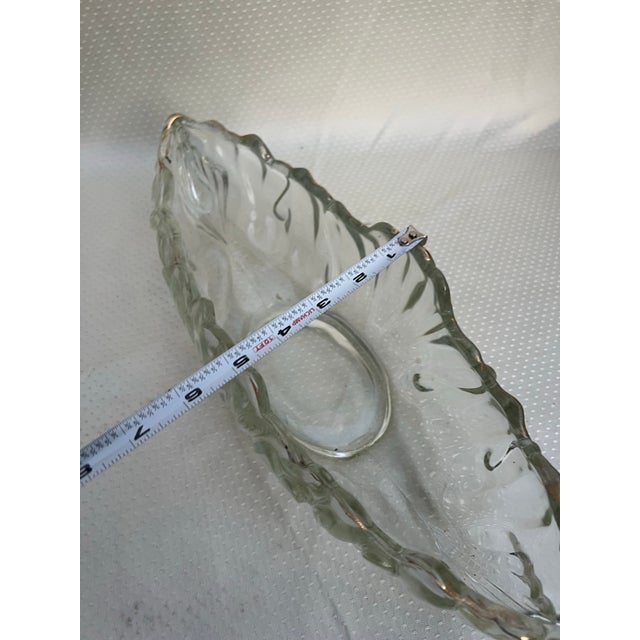 1970s Detailed Glass Oblong Catchall/Vase For Sale In Atlanta - Image 6 of 8