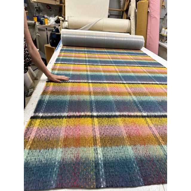 Large traditional check in a beautiful combination of virgin wool, mohair and alpaca. Comfortable and spectacular, this...