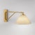 Brushed Brass Arc Wall Light For Sale - Image 4 of 5