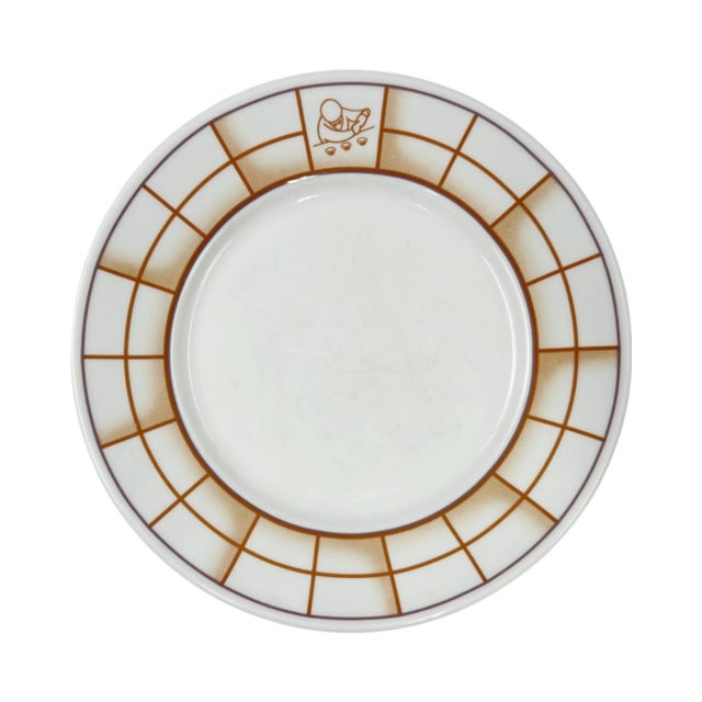 White Vintage Harry's Bar Venezia Venice Italy Plate 9.25"d For Sale - Image 8 of 8