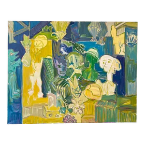 Vintage 1970s Props Series Still Life Oil Painting
