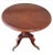 Traditional 20th Century Tripod Pedestal Mahogany Tea Table Side Table on Wheels For Sale - Image 3 of 9