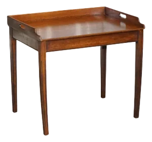 Victorian Butler's Serving Tray on Stand in Hardwood, 19th Century