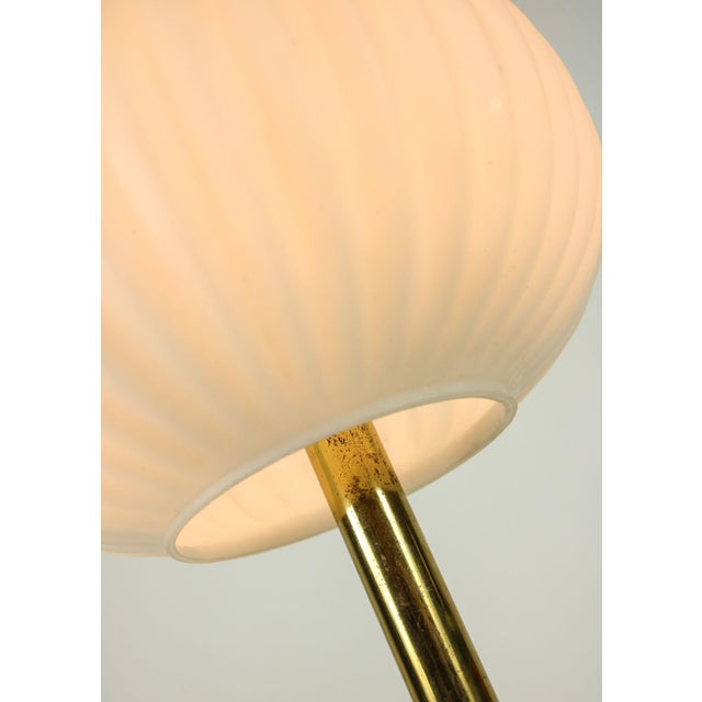 Mid-Century Brass & Glass Table Lamp For Sale - Image 12 of 15