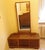 Vintage Boat-Style Dressing Table with Mirror, 1940s For Sale - Image 15 of 18