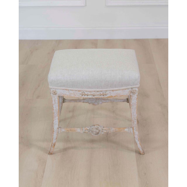 Wood Swedish 19th Century Gustavian Stool For Sale - Image 7 of 7