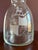 Beautiful and quite unusual Extra Large decanter with interesting etched crest. Great statement for bar, kitchen counter,...