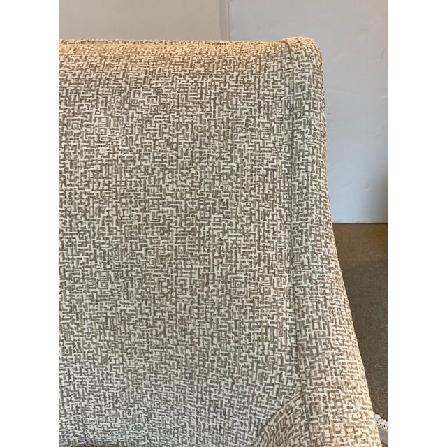 2020s Hickory Chair Modern Gray and Beige Abstract Lounge Chair For Sale - Image 5 of 8