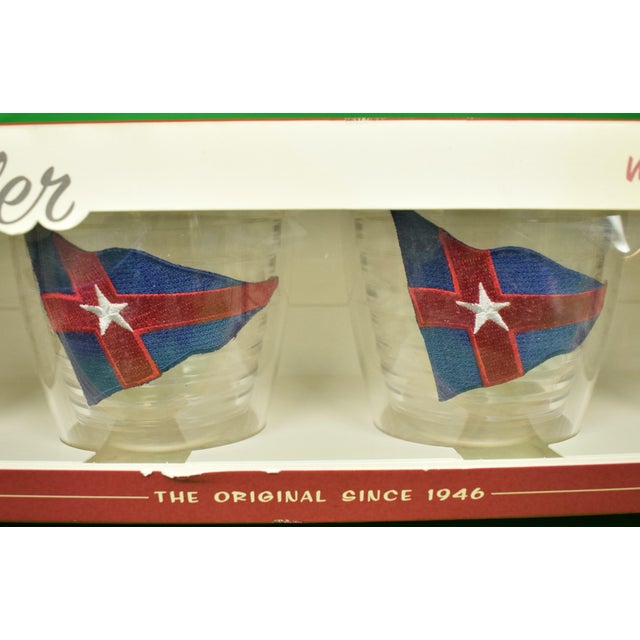 Box Set X 4 New York Yacht Club Old Fashioned Tervis Tumblers (New/ Old Stock in Box!) For Sale In New York - Image 6 of 7