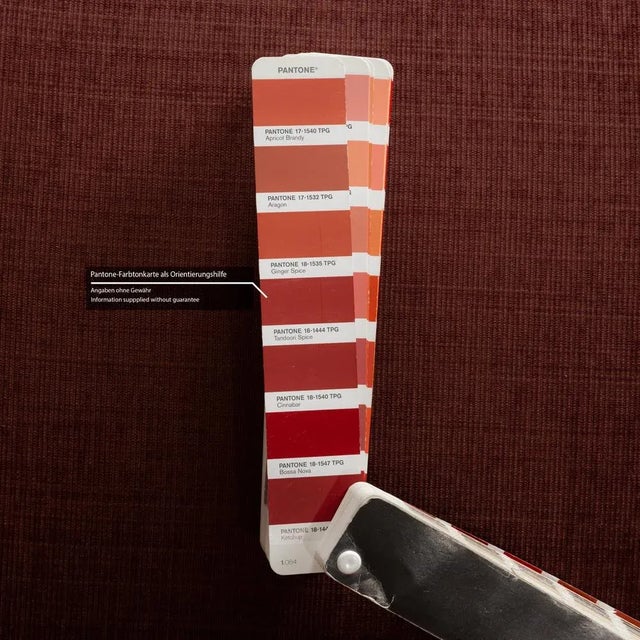 Fabric Lounge Chair in Wine Red by Rolf Benz For Sale - Image 6 of 12