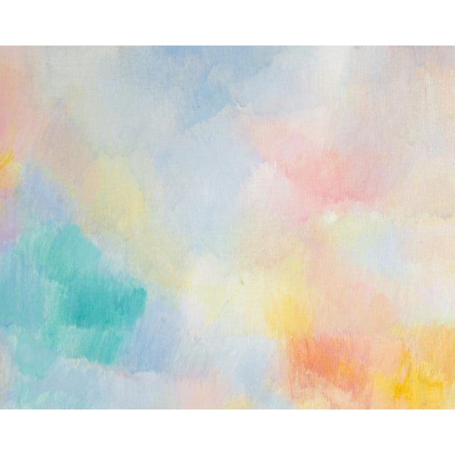 Abstract 1969 “L’Espace Seul” Abstract Oil on Canvas Painting by Daniel Ravel For Sale - Image 3 of 8