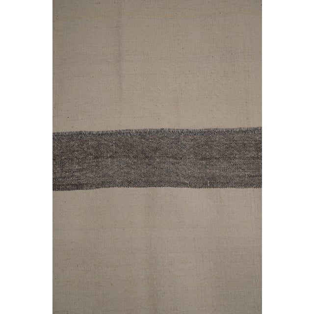 Turkish Organic Hemp Sisal Kilim Rug 10'2'' X10'6'' For Sale - Image 10 of 11