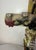 Large 1700's Antique Polychromed Carved Folk Art Wood Religious Crucifix Cross For Sale - Image 10 of 18