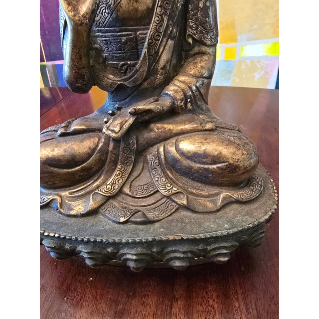 1940s Vintage Asian Deity Figure For Sale In Boston - Image 6 of 12