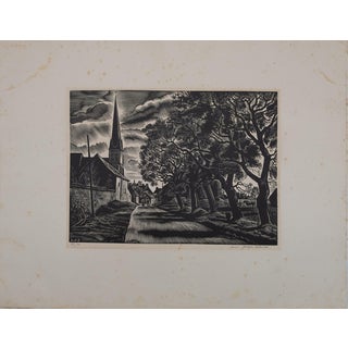 Louis-Joseph Soulas, La route de campagne, Etching For Sale