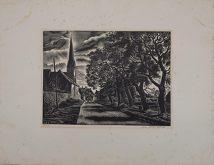 Louis-Joseph Soulas, La route de campagne, Etching