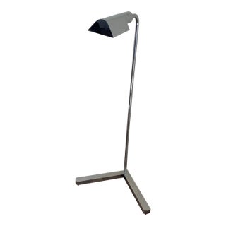 Vintage 1970s Casella Lighting Chrome Adjustable Floor Lamp — Signed San Francisco For Sale