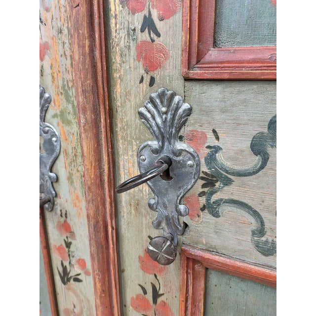 Painted Tyrolean Wardrobe in Fir For Sale - Image 9 of 18