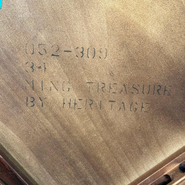 Vintage Drexel Heritage Ming Treasure Burlwood Asian Modern Side Table For Sale - Image 14 of 18