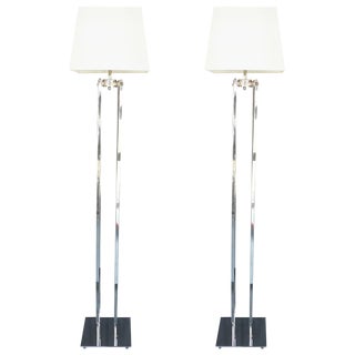 American Deco Floor Lamps - a Pair For Sale