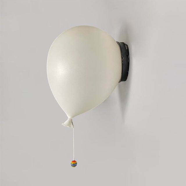 Bilumen Italian Modern Ballon Wall Lamp in Plastic by Yves Christin for Bilumen, 1980s For Sale - Image 4 of 14