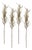 FlockedBeige Pampas Grass Spray (Set of 4) For Sale