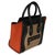 Contemporary Beige Multicolor Drummed Calfskin Nubuck Nano Luggage Tote For Sale - Image 3 of 8