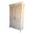 Large White French Style Armoire With Interior Drawers For Sale