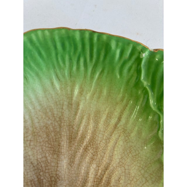 Vintage Hand Painted Celery Vegetable Serving Dish For Sale - Image 9 of 11