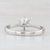 0.65ct Round Diamond Solitaire Engagement Ring 14k White Gold Size 8.25 For Sale - Image 4 of 8