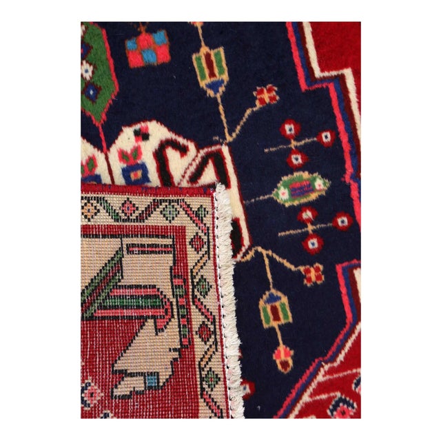 Traditional Fine Hand Knotted Persian Square Abadeh Rug For Sale - Image 3 of 3