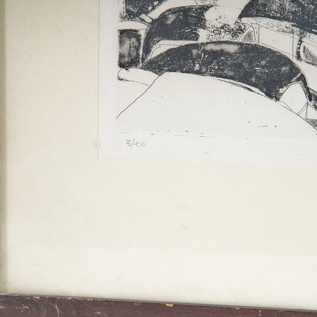 Ennio from Calabria, Composition with Figure, Lithograph For Sale - Image 3 of 6