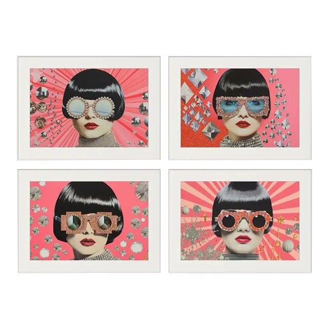 # Set of 4 - 36" X 24" - Unframed Limited Edition Photograph Prints - 'Girls & Diamonds'' - Fashion Series'#2 For Sale