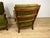 Set of Wooden and Green Velvet Chairs, 1950s For Sale - Image 6 of 9