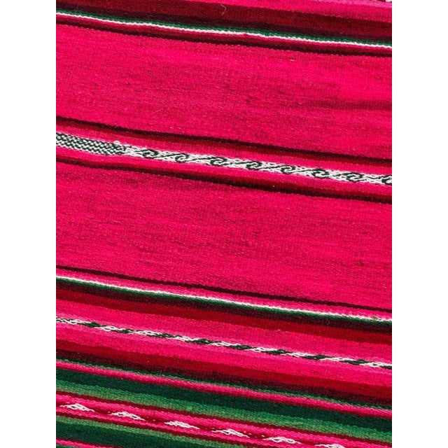 Vintage South American Andean Peruvian Manta Cloth Kilim Weaving, 1950s For Sale - Image 16 of 18