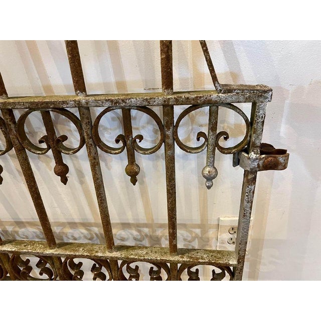 Early 20th Century Set of 5 Antique Wrought Iron Set Fender With Gate For Sale - Image 5 of 12