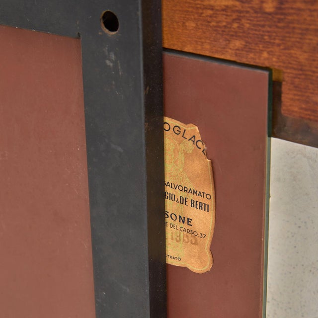 Italian Copper Wall Mirror by Santambrogio E De Berti, 1960s For Sale - Image 4 of 12