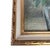 Pastel Floral Painting of Lilacs in Purple Green Gold & White Frame 17" X 14" For Sale - Image 4 of 12