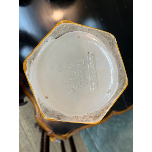 Art Nouveau Early 20th Century Eichwald Czechoslovak Majolica Vase For Sale - Image 3 of 5