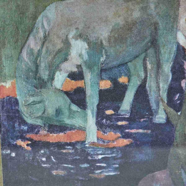 Modern After Gauguin, Horses and Nature, Print For Sale - Image 3 of 5