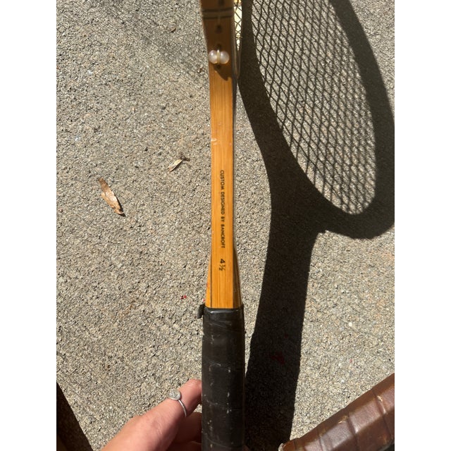 Wood Vintage Collection of Bancroft Tennis Rackets For Sale - Image 7 of 9